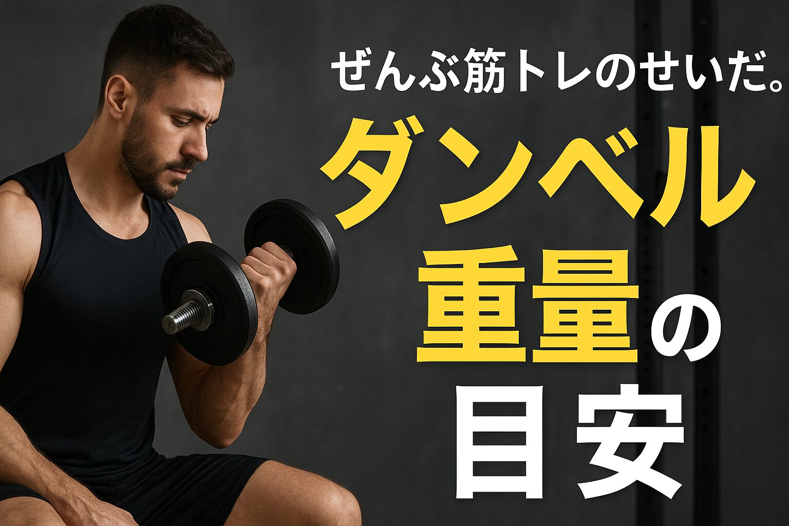 ダンベル重量の目安