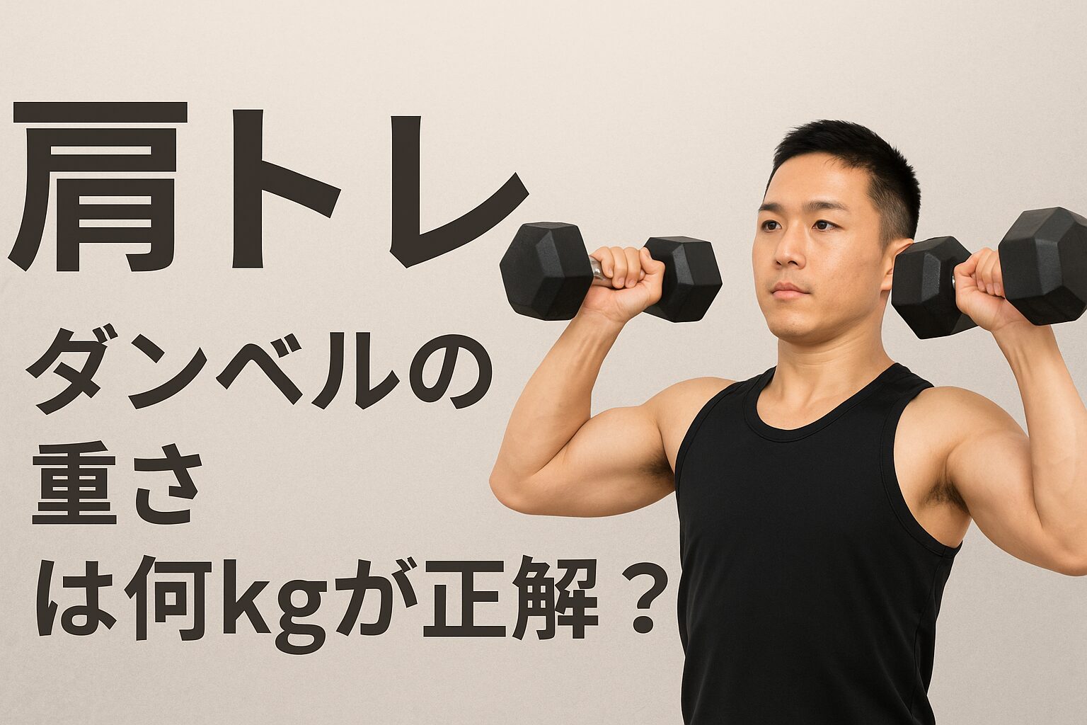 肩トレ　ダンベルの重さ