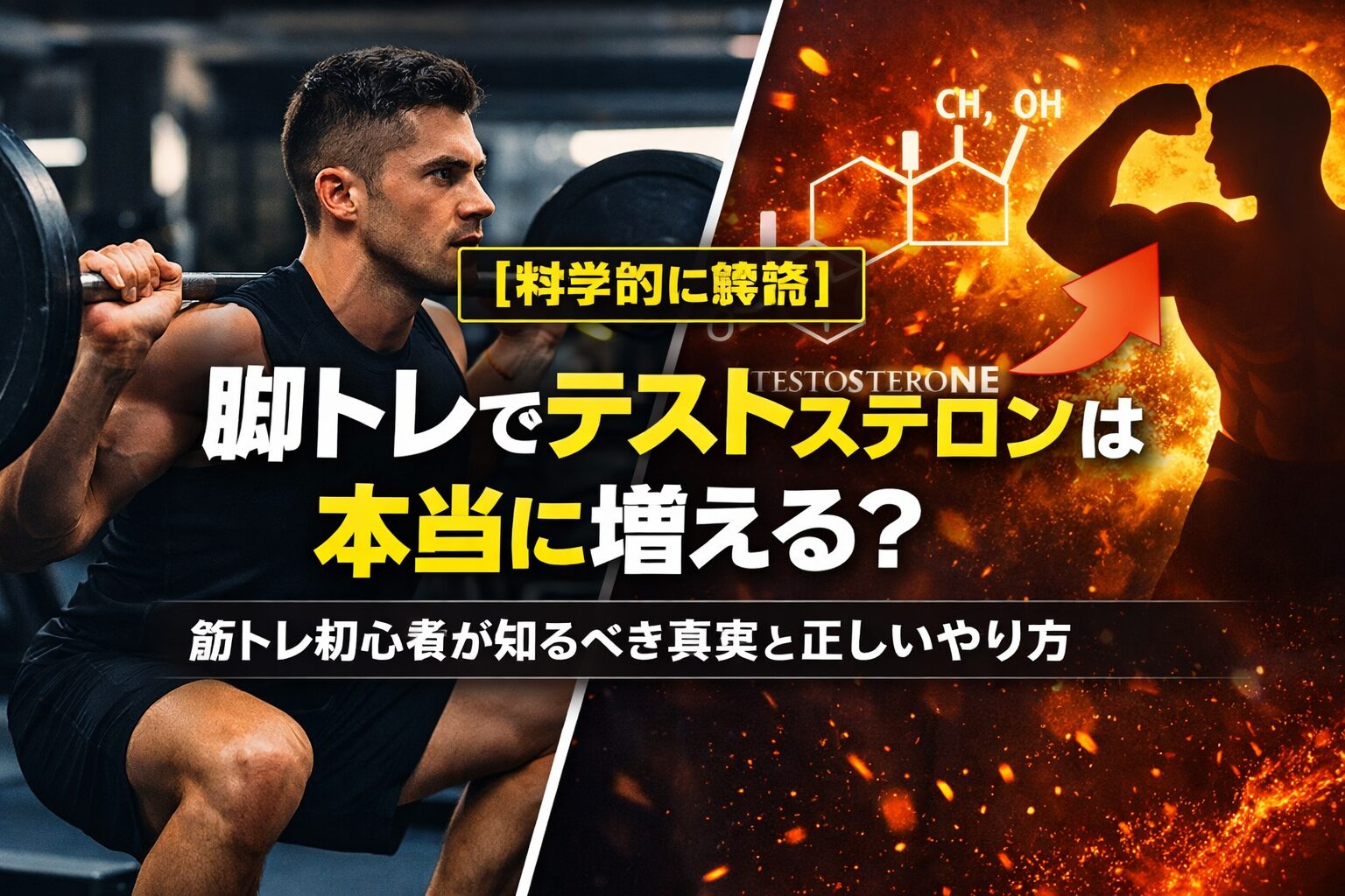 脚トレ　テストステロン